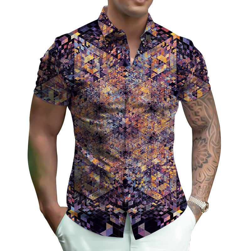 Digital Shirt Oversized Men's Summer Wear