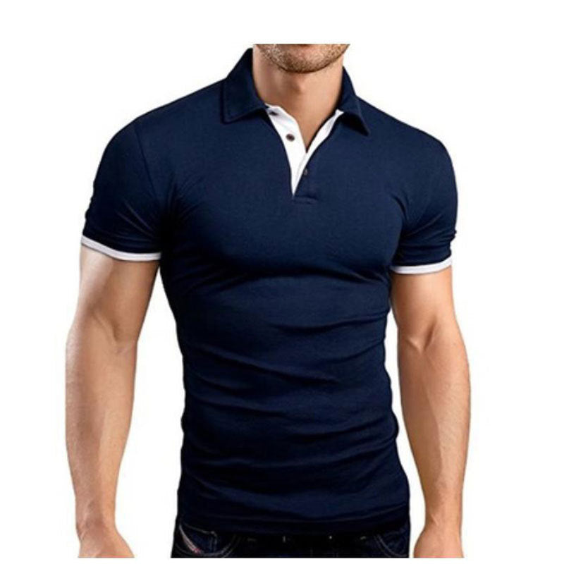 Men's short sleeve solid color T-shirt