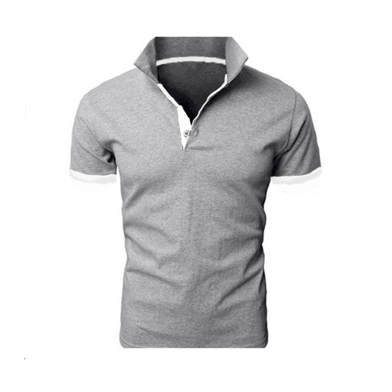 Men's short sleeve solid color T-shirt