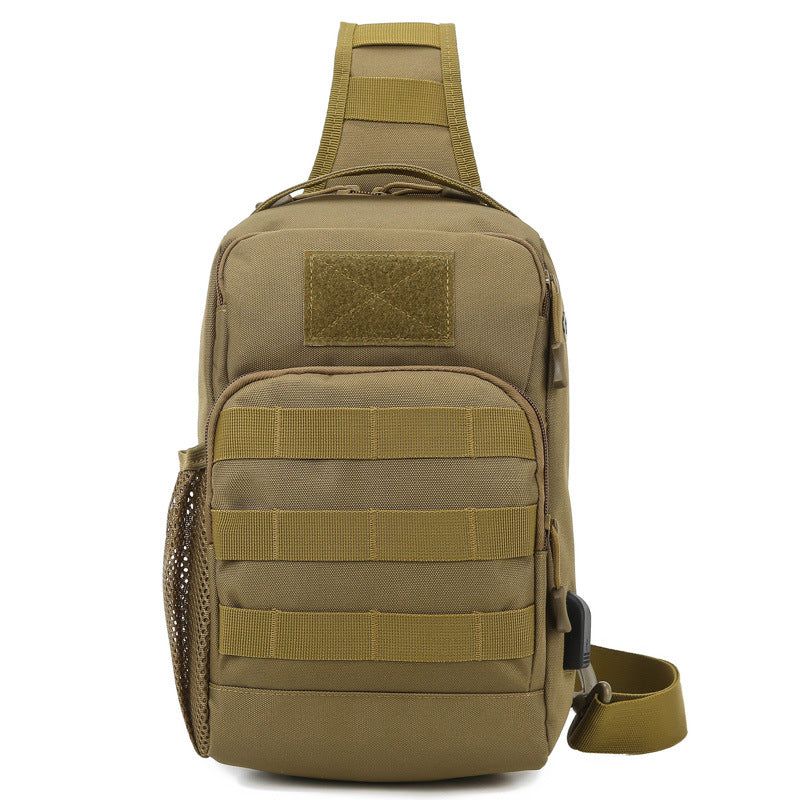 Outdoor Lure Camouflage Large Capacity Multi-functional Men's Shoulder Crossbody Tactical Chest Bag