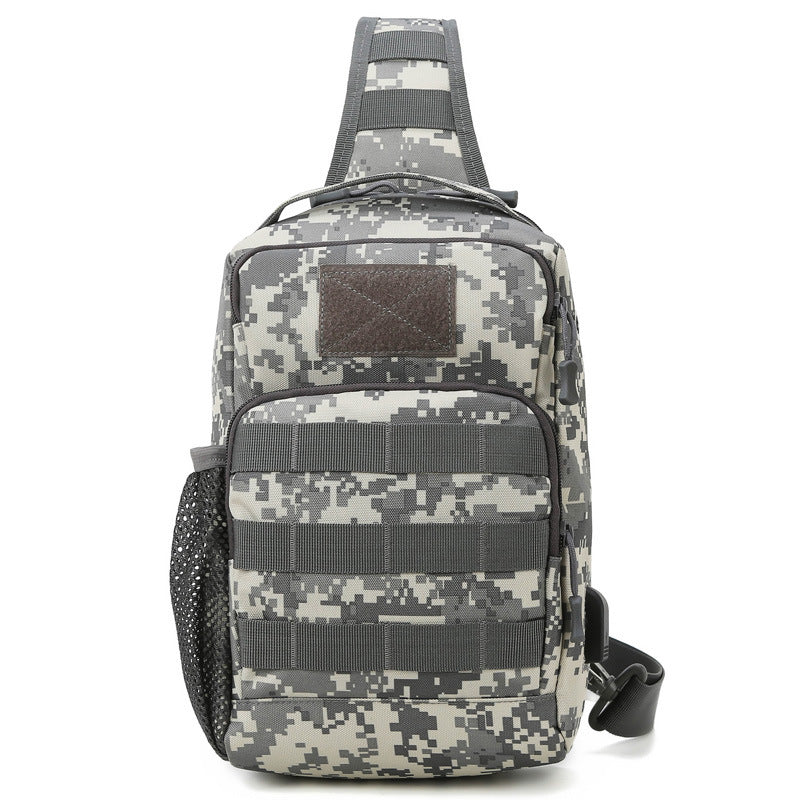 Outdoor Lure Camouflage Large Capacity Multi-functional Men's Shoulder Crossbody Tactical Chest Bag