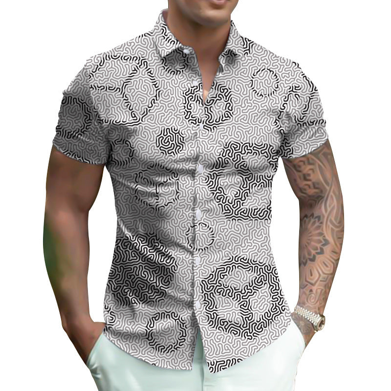 Digital Shirt Oversized Men's Summer Wear