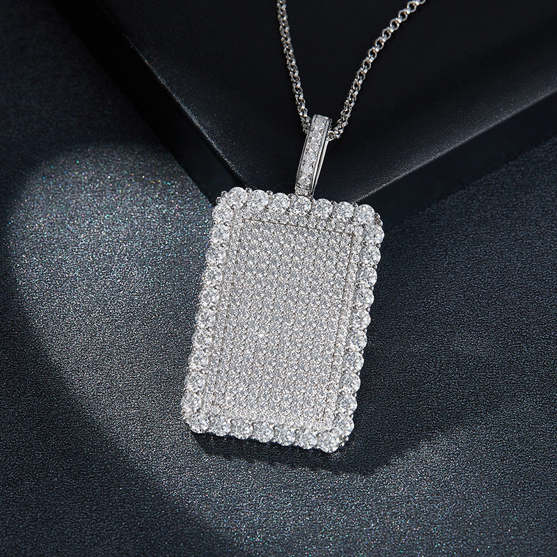 European And American Hip Hop Style Full Diamond Necklace