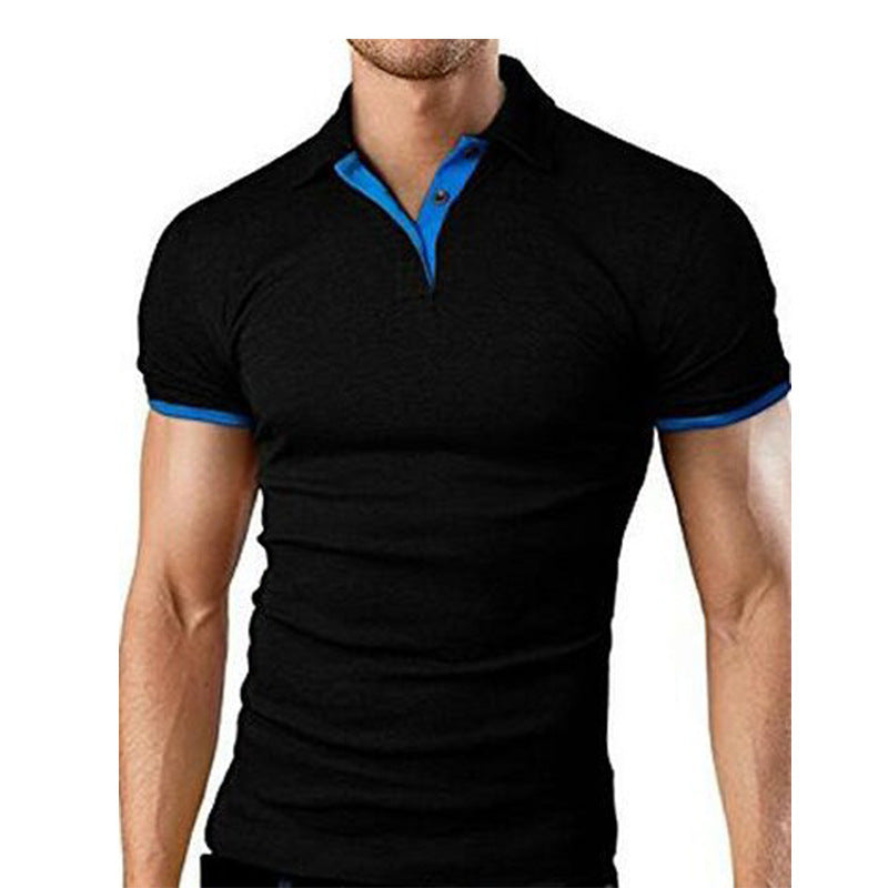 Men's short sleeve solid color T-shirt