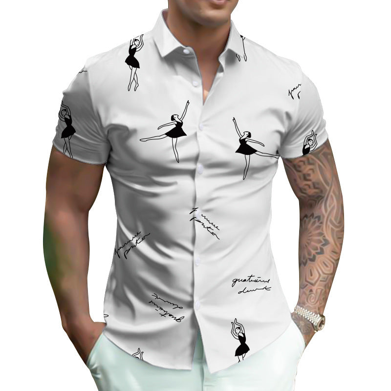 Digital Shirt Oversized Men's Summer Wear