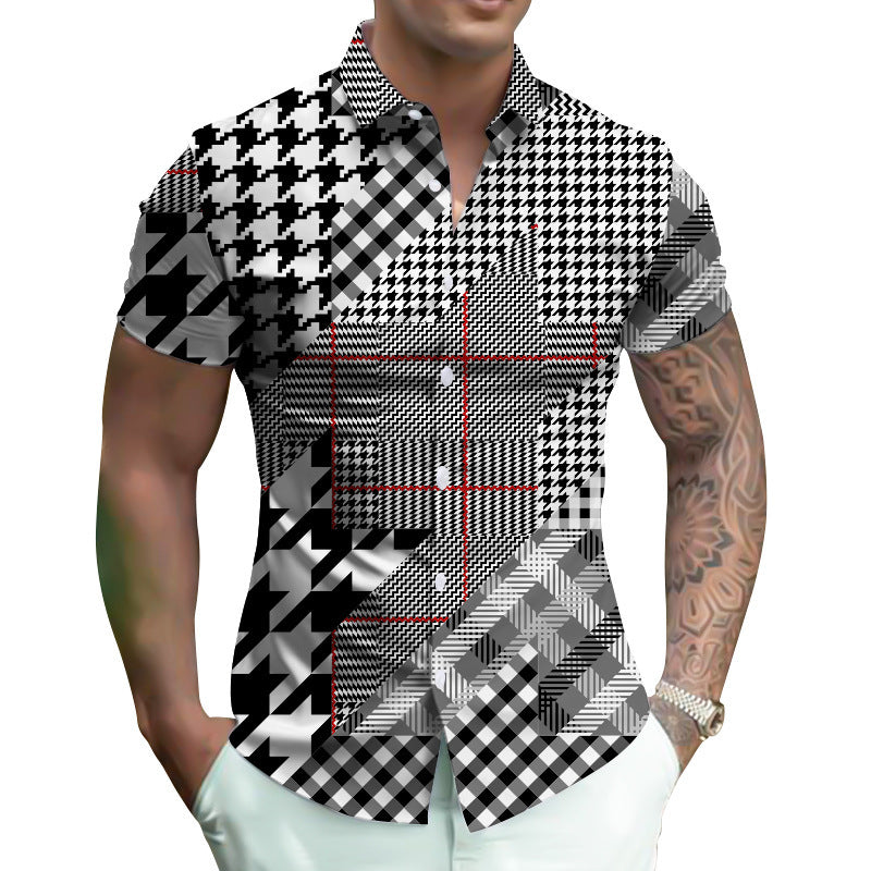 Digital Shirt Oversized Men's Summer Wear