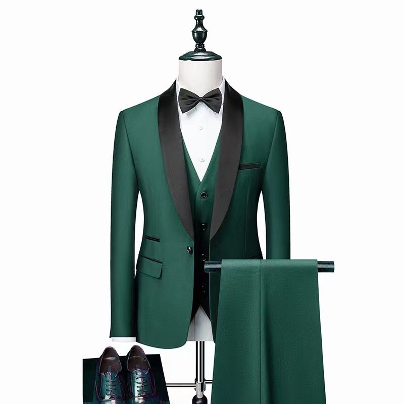 Conjunto de traje de 3 piezas para hombre, trajes de boda para hombre, esmoquin para novio