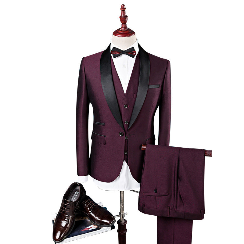 Conjunto de traje de 3 piezas para hombre, trajes de boda para hombre, esmoquin para novio