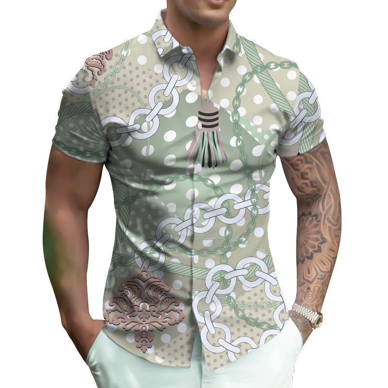 Digital Shirt Oversized Men's Summer Wear