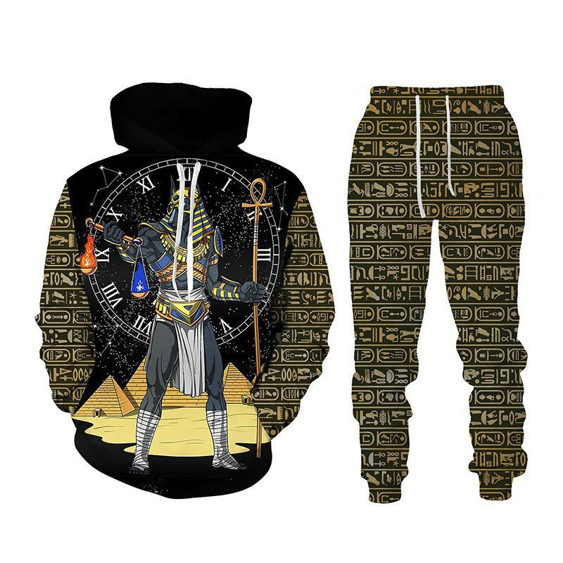 3D Printing Men's Hooded Sweater Trendy Suit