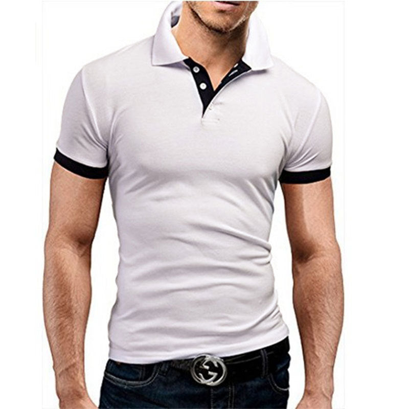 Men's short sleeve solid color T-shirt