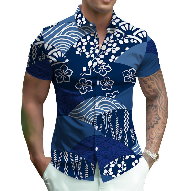 Digital Shirt Oversized Men's Summer Wear