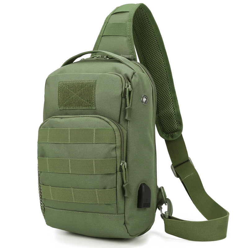 Outdoor Lure Camouflage Large Capacity Multi-functional Men's Shoulder Crossbody Tactical Chest Bag