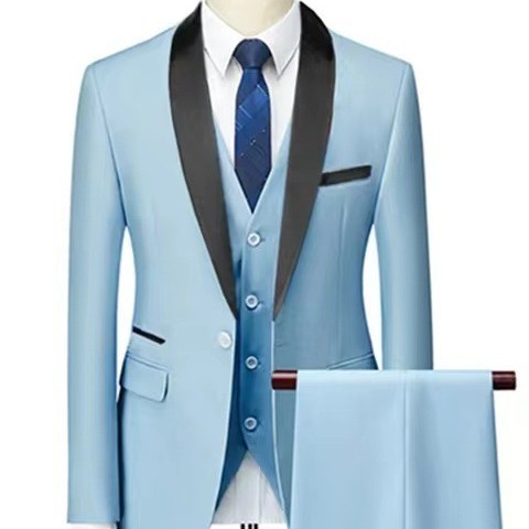 Conjunto de traje de 3 piezas para hombre, trajes de boda para hombre, esmoquin para novio