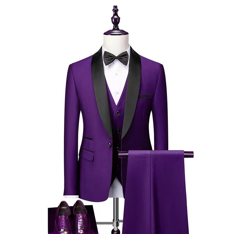 Conjunto de traje de 3 piezas para hombre, trajes de boda para hombre, esmoquin para novio