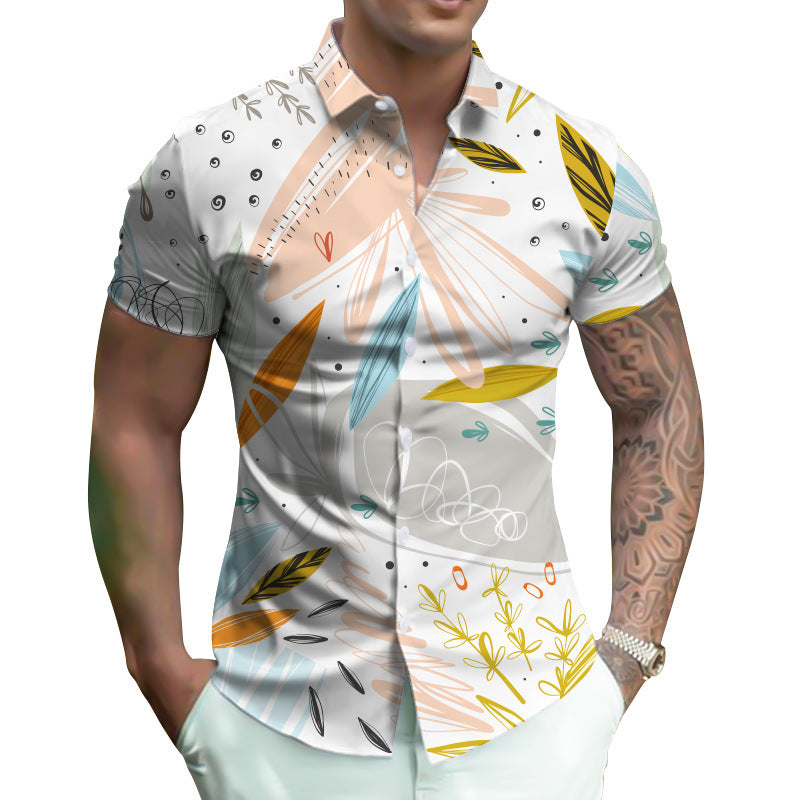 Digital Shirt Oversized Men's Summer Wear