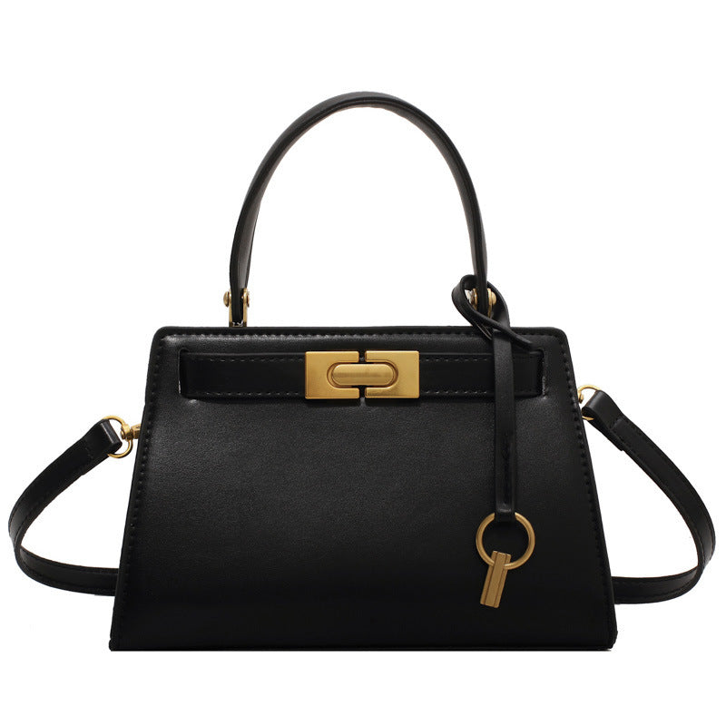 Daily Commute Solid Color PU Trend Stone Pattern Kelly Bag