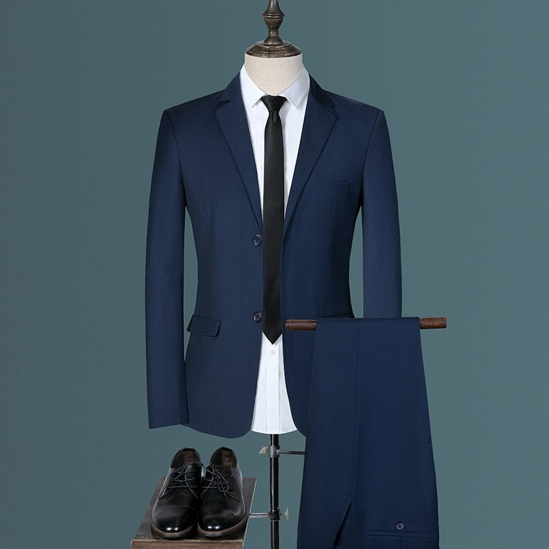 Men's Three Piece Korean Style Slim Casual Suit