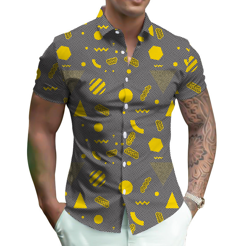 Digital Shirt Oversized Men's Summer Wear